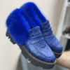 Женские лоферы ГУЧЧИ с норкой